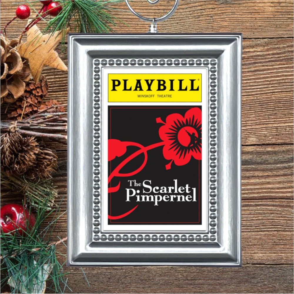 The Scarlet Pimpernel Broadway Musical Playbill Christmas Tree Ornament